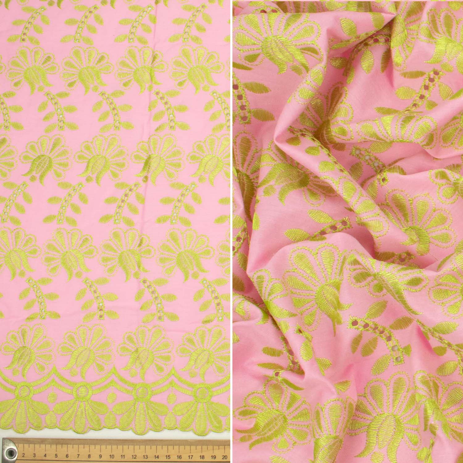 Embroidered Eyelet Cotton Anglaise Lace