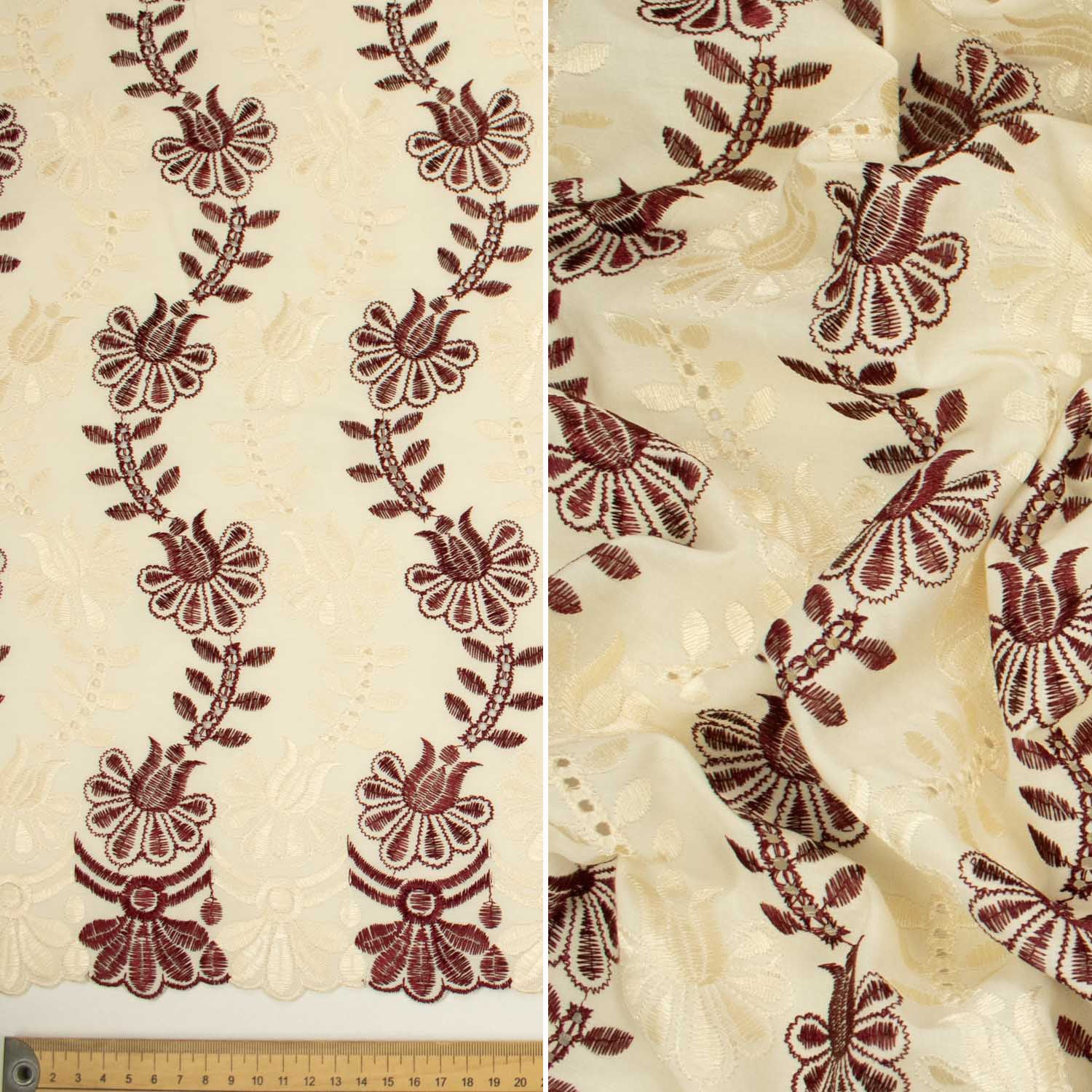 Embroidered Eyelet Cotton Anglaise Lace