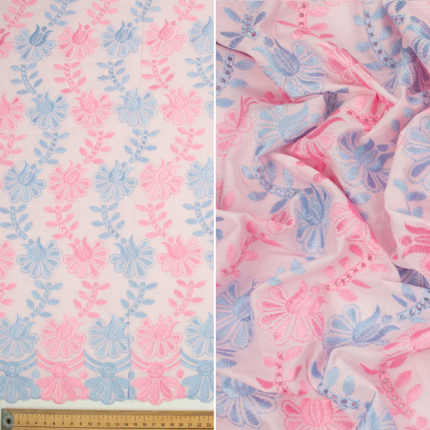 Embroidered Eyelet Cotton Anglaise Lace