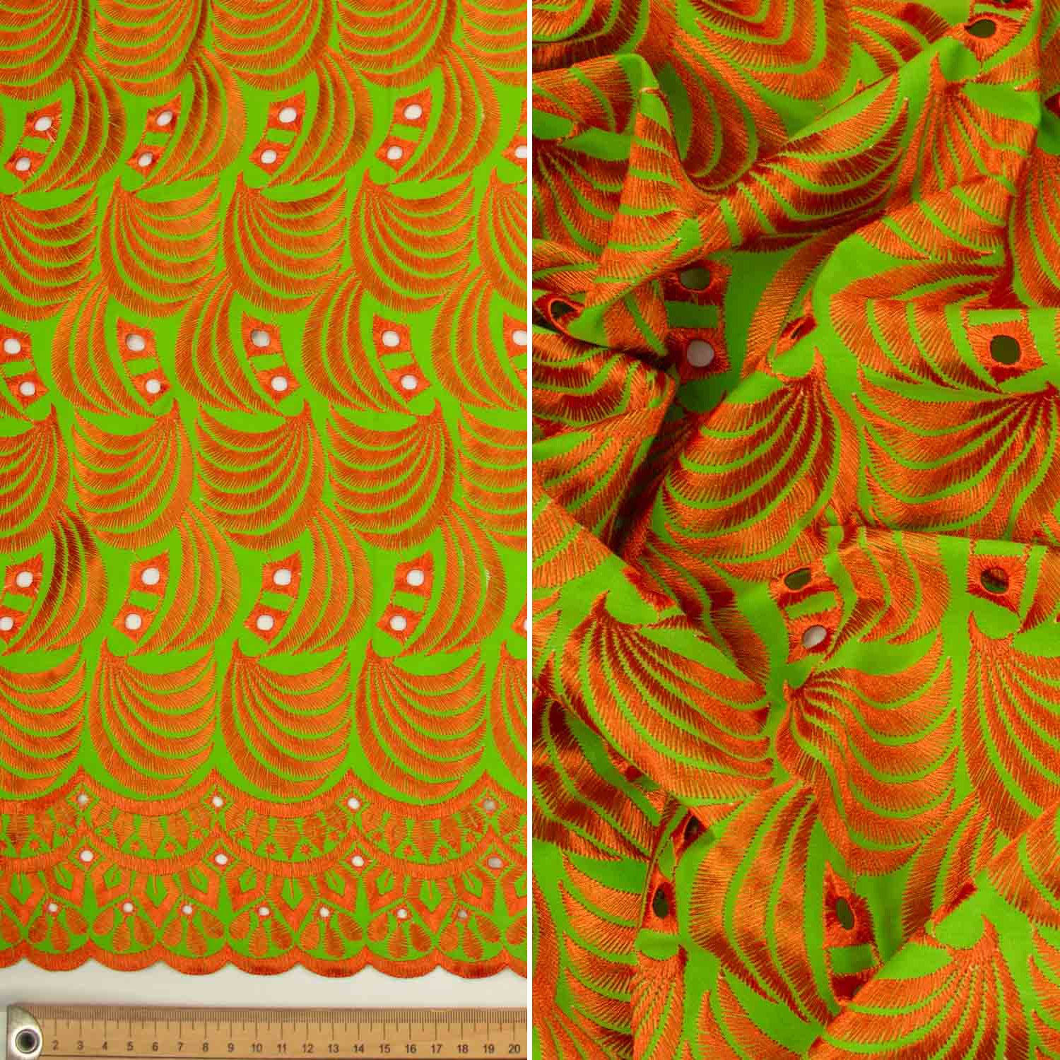 Embroidered Eyelet Cotton Anglaise Lace