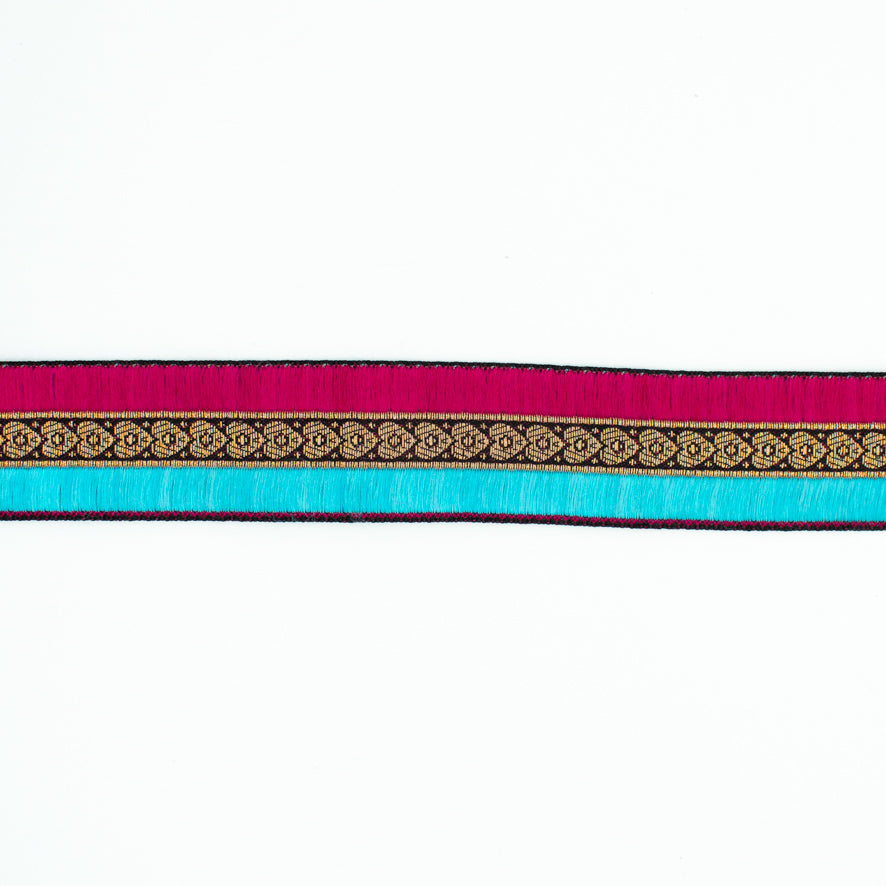Vintage Embroidered Jacquard Ribbon-32mm
