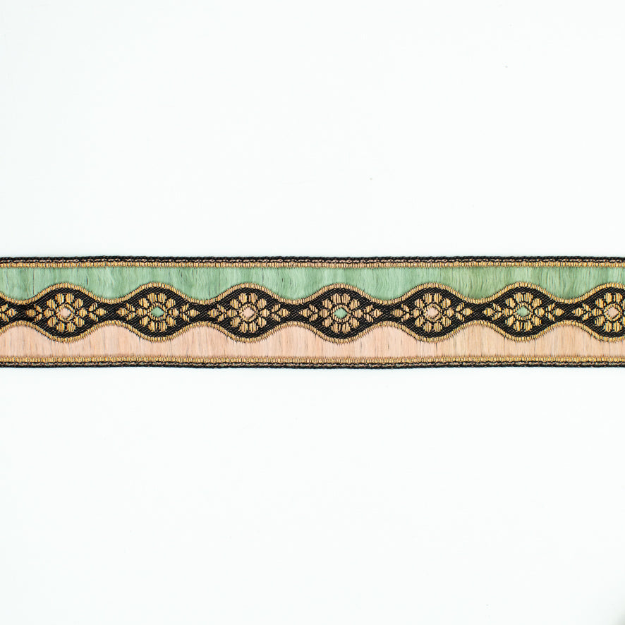 Vintage Embroidered Jacquard Ribbon-32mm
