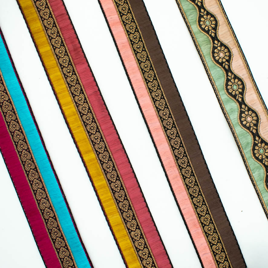 Vintage Embroidered Jacquard Ribbon-32mm