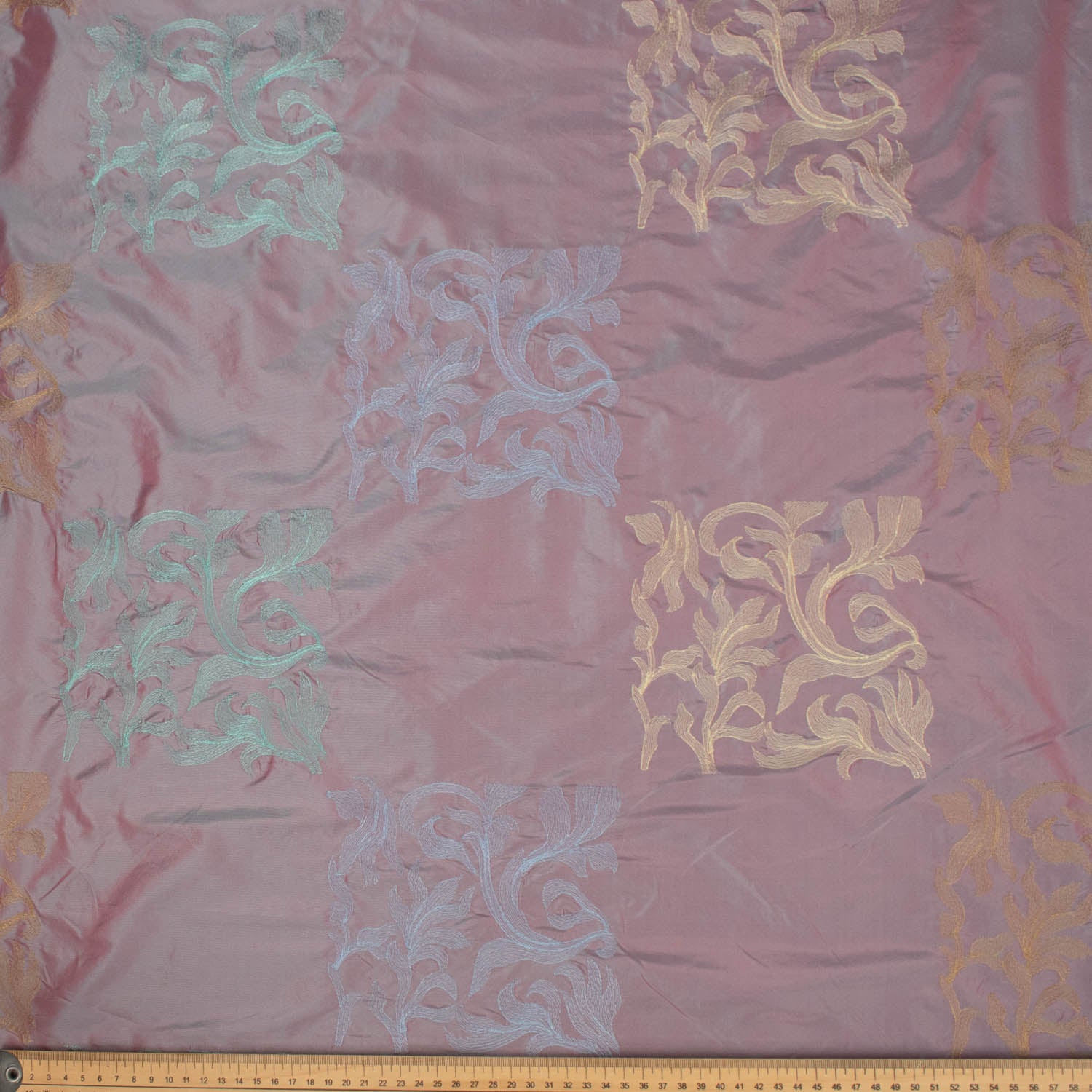 Embroidered Silk Dupion