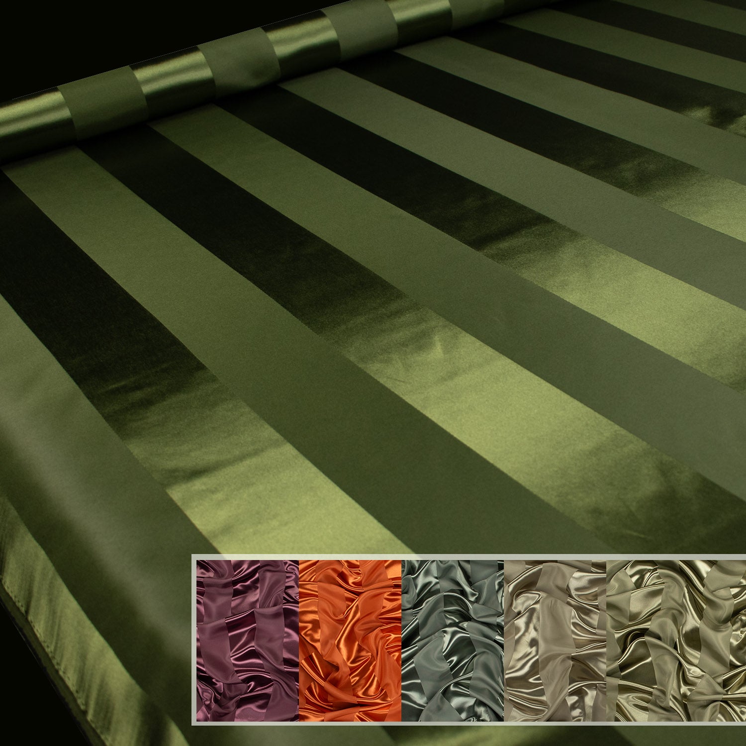 Equinox by Zepel - Curtaining/Upholstery Sateen Stripe Jacquard