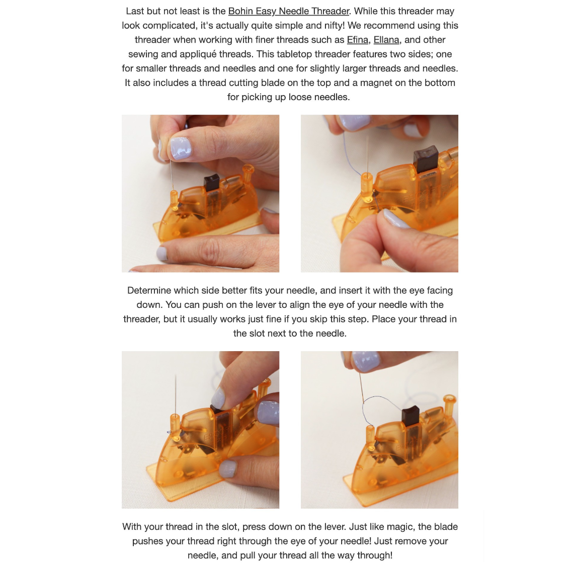 Escort Auto Needle Threader