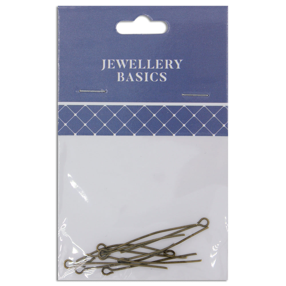 Eye Pin 35mm Boho Gold 10Pcs