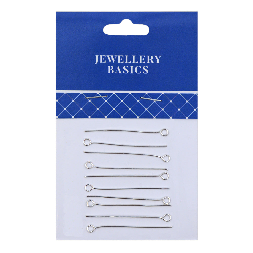 Eye Pins 35mm Silver 10pcs