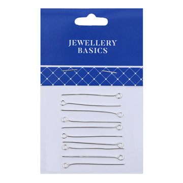 Eye Pins 35mm Silver 10pcs