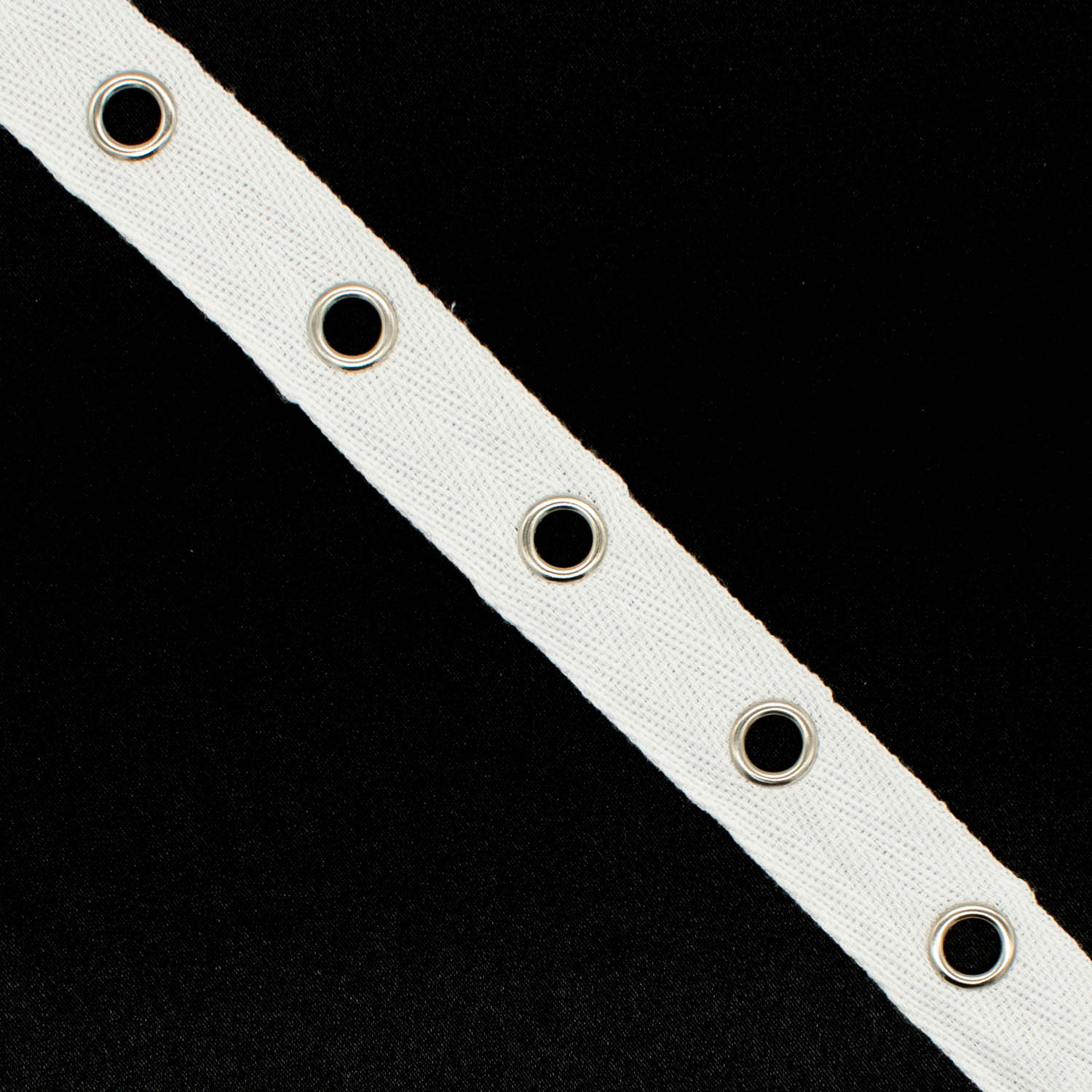 Cotton Herringbone Eyelet Tape 20mm