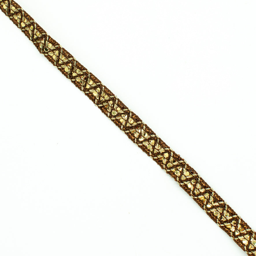 Braid Gimp Sequin Shiny Embroidered Ribbon-12mm