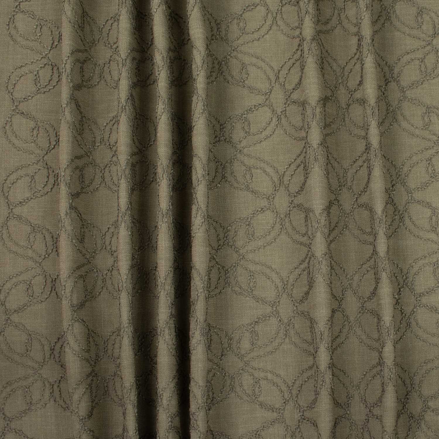 Farandole by Zepel Curtaining/Upholstery Cord Embroidered Linen