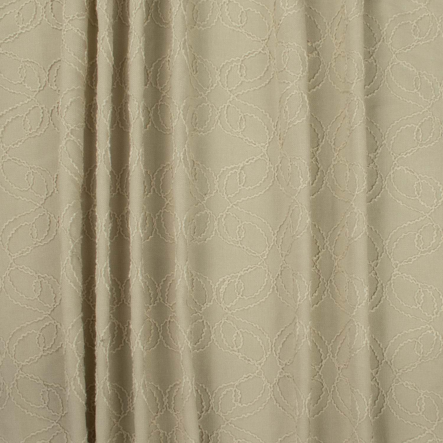 Farandole by Zepel Curtaining/Upholstery Cord Embroidered Linen