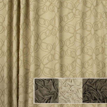Farandole by Zepel Curtaining/Upholstery Cord Embroidered Linen