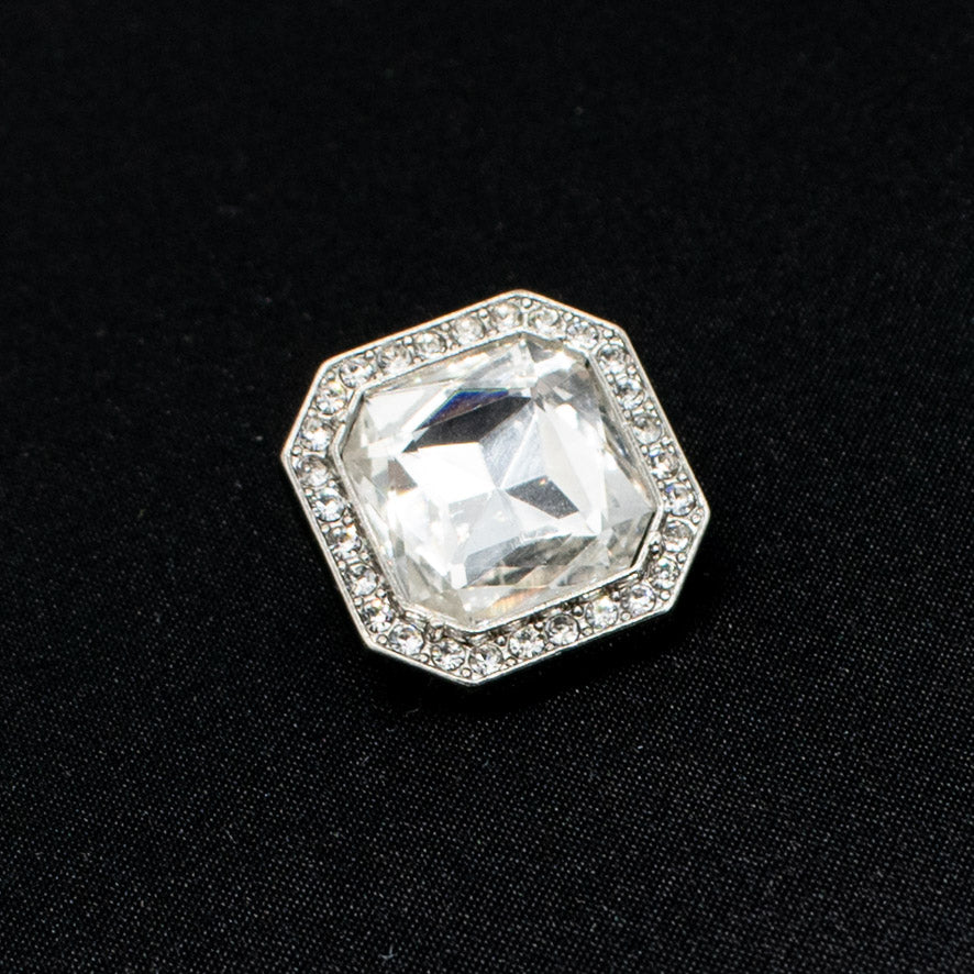 Crystal Rhinestone Metal Shank Button