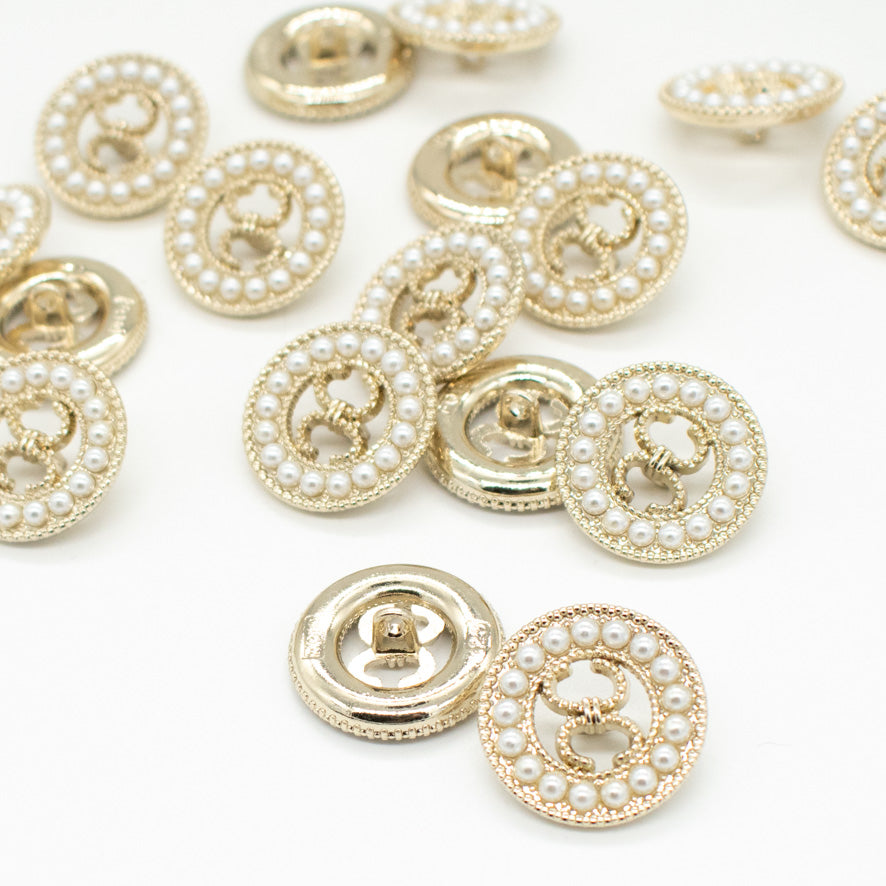 Pearl Metal Shank Button