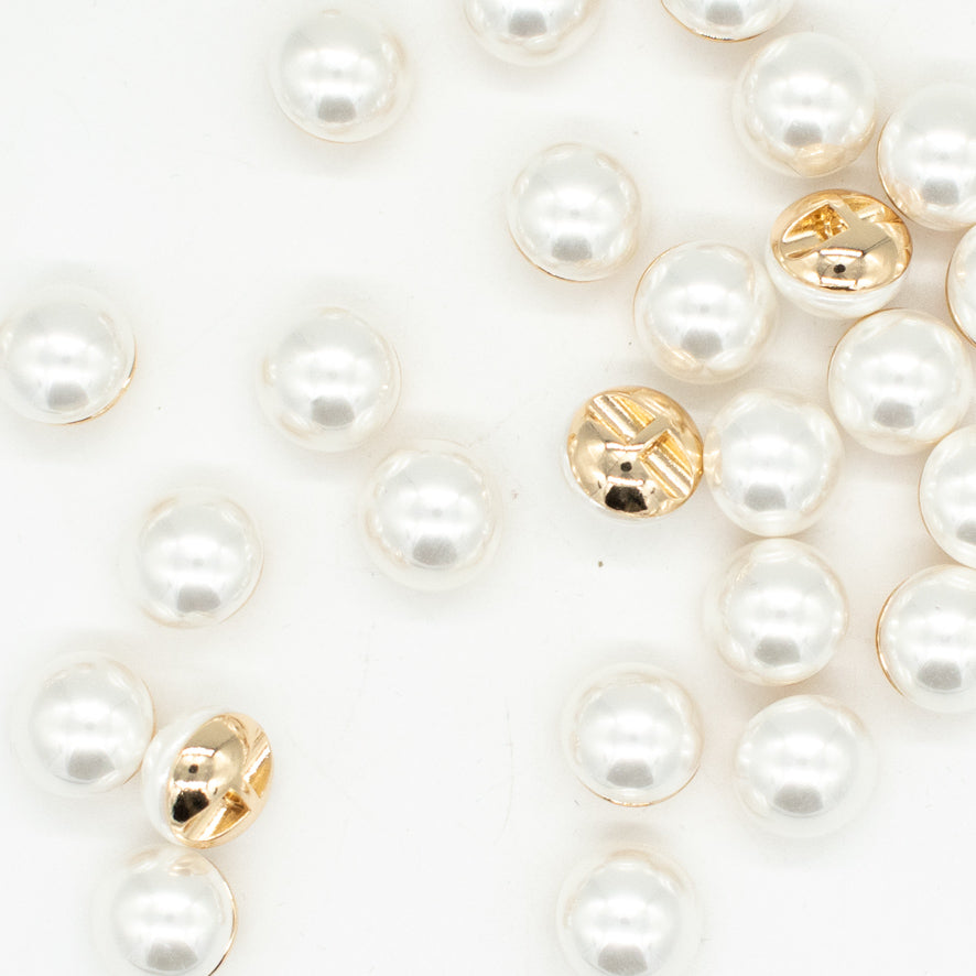 Pearl Metal Shank Button