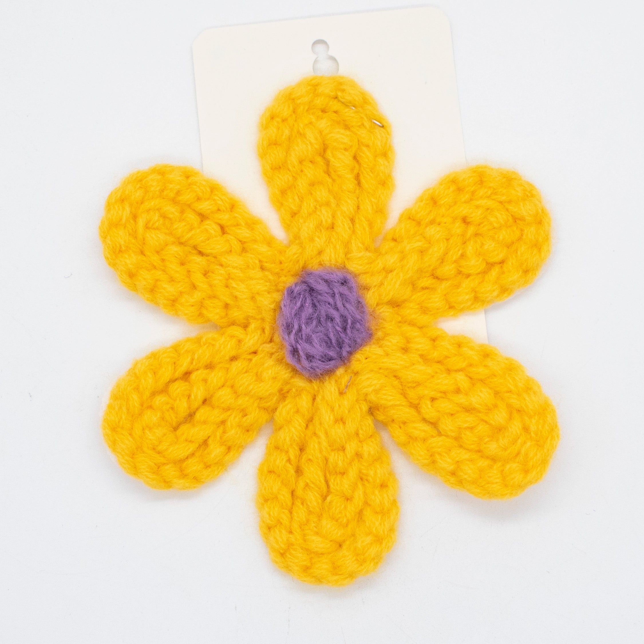 Chunky Yarn Crochet Flower Motif