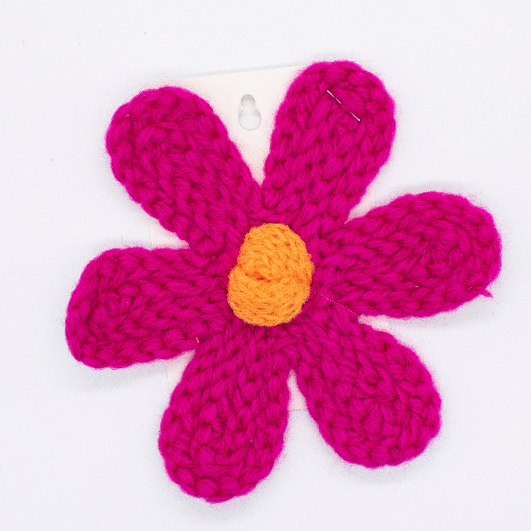Chunky Yarn Crochet Flower Motif