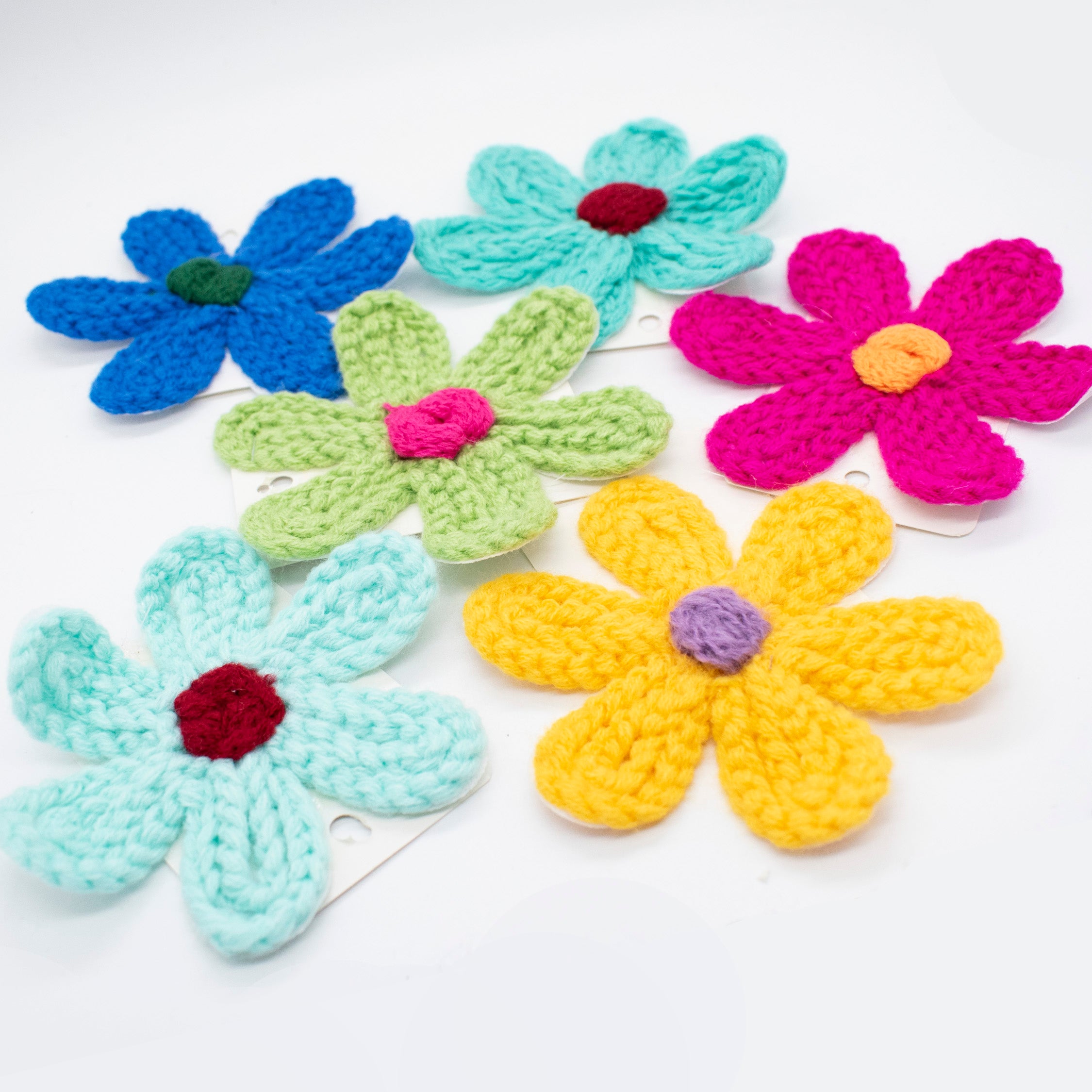 Chunky Yarn Crochet Flower Motif