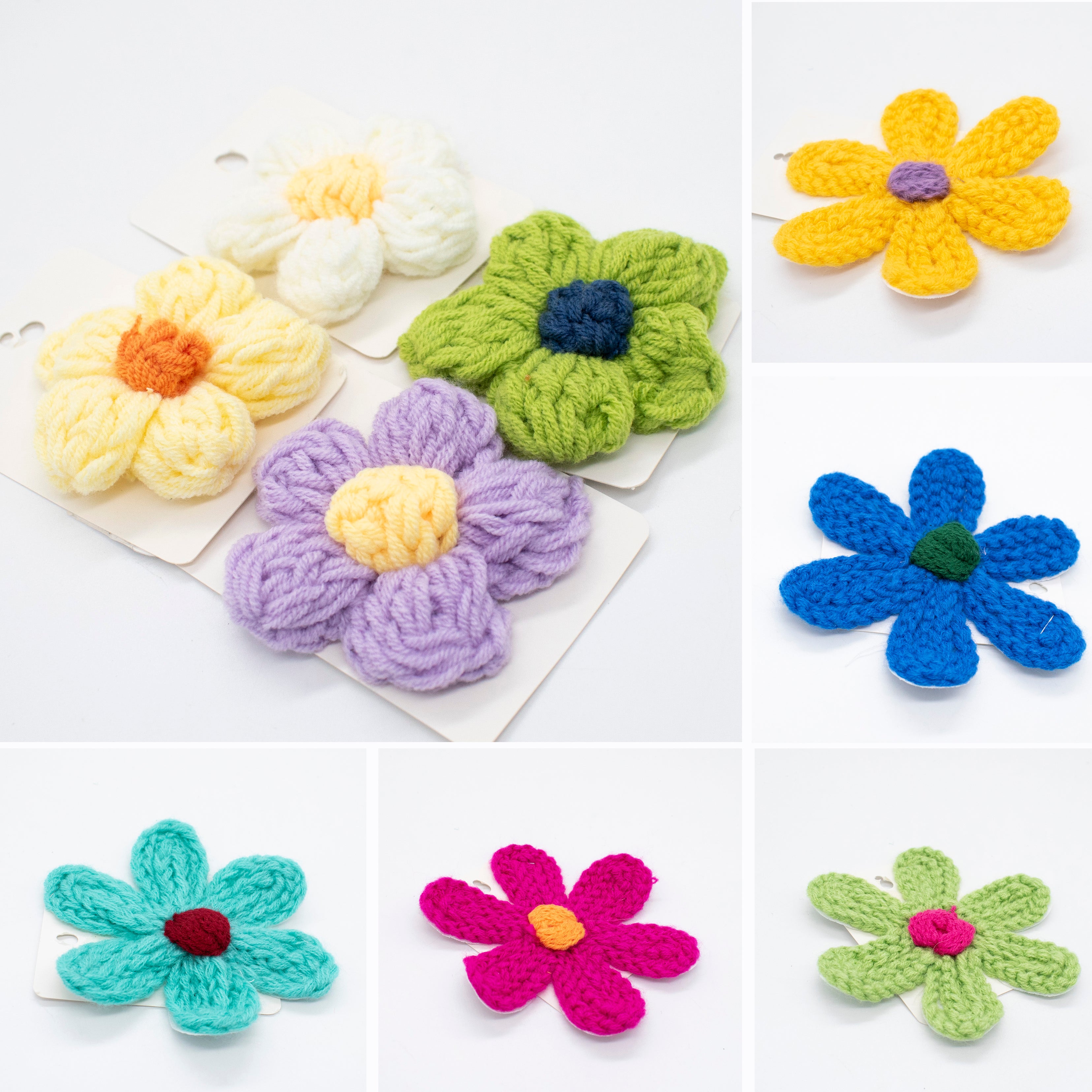 Chunky Yarn Crochet Flower Motif