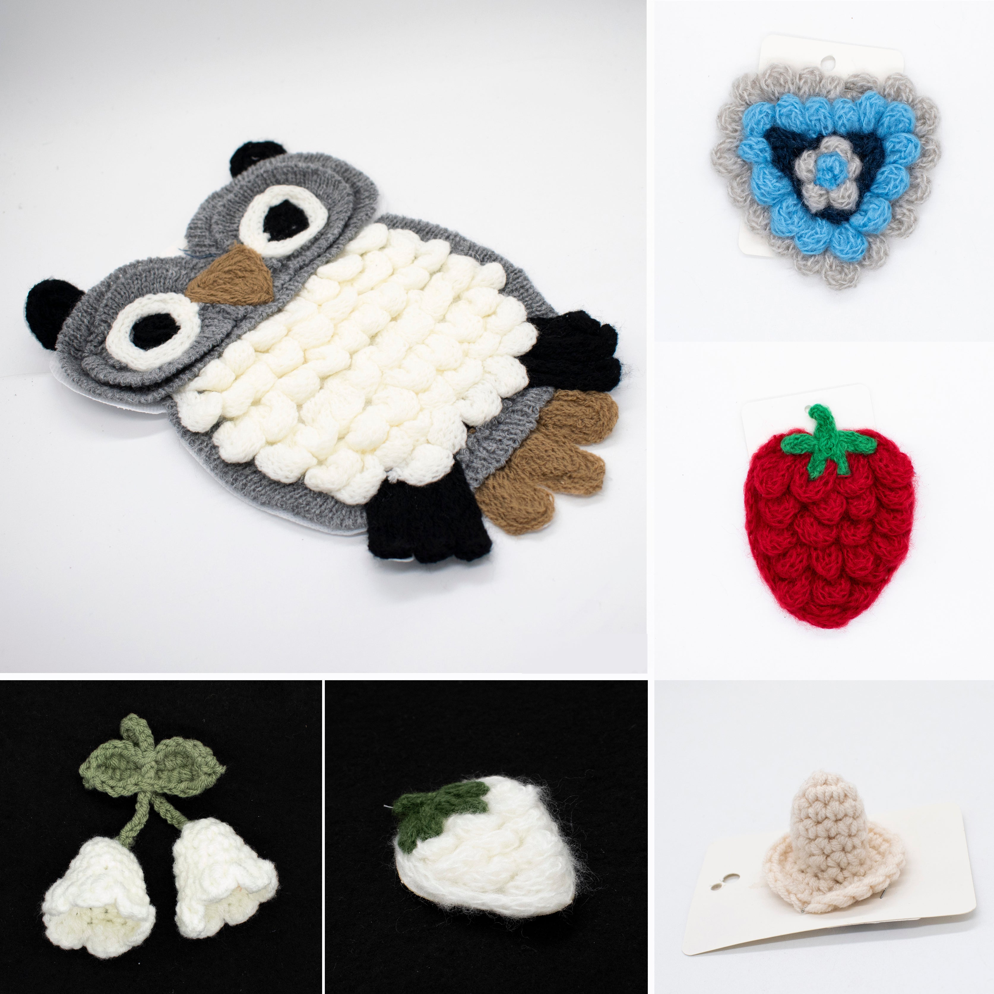 Knitted Yarn Crochet Motif