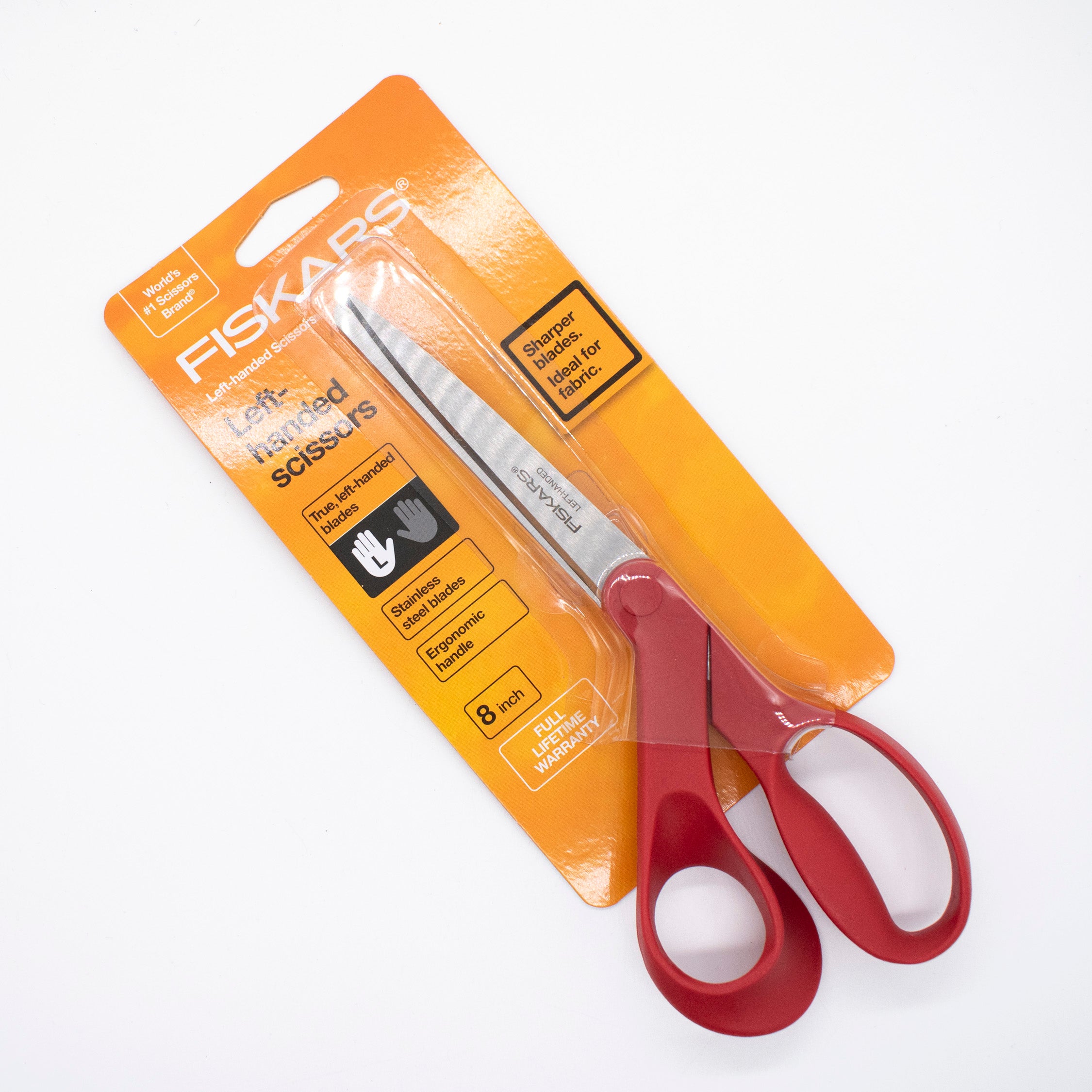 Fiskars® Left Handed Stainless Steel Scissors 203mm (8″)