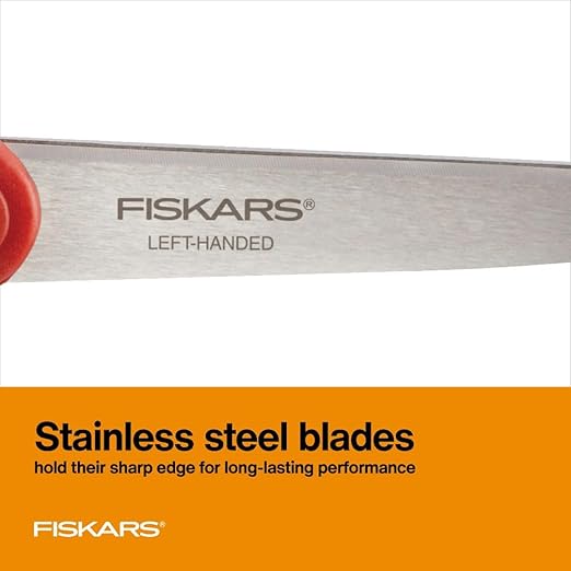Fiskars® Left Handed Stainless Steel Scissors 203mm (8″)