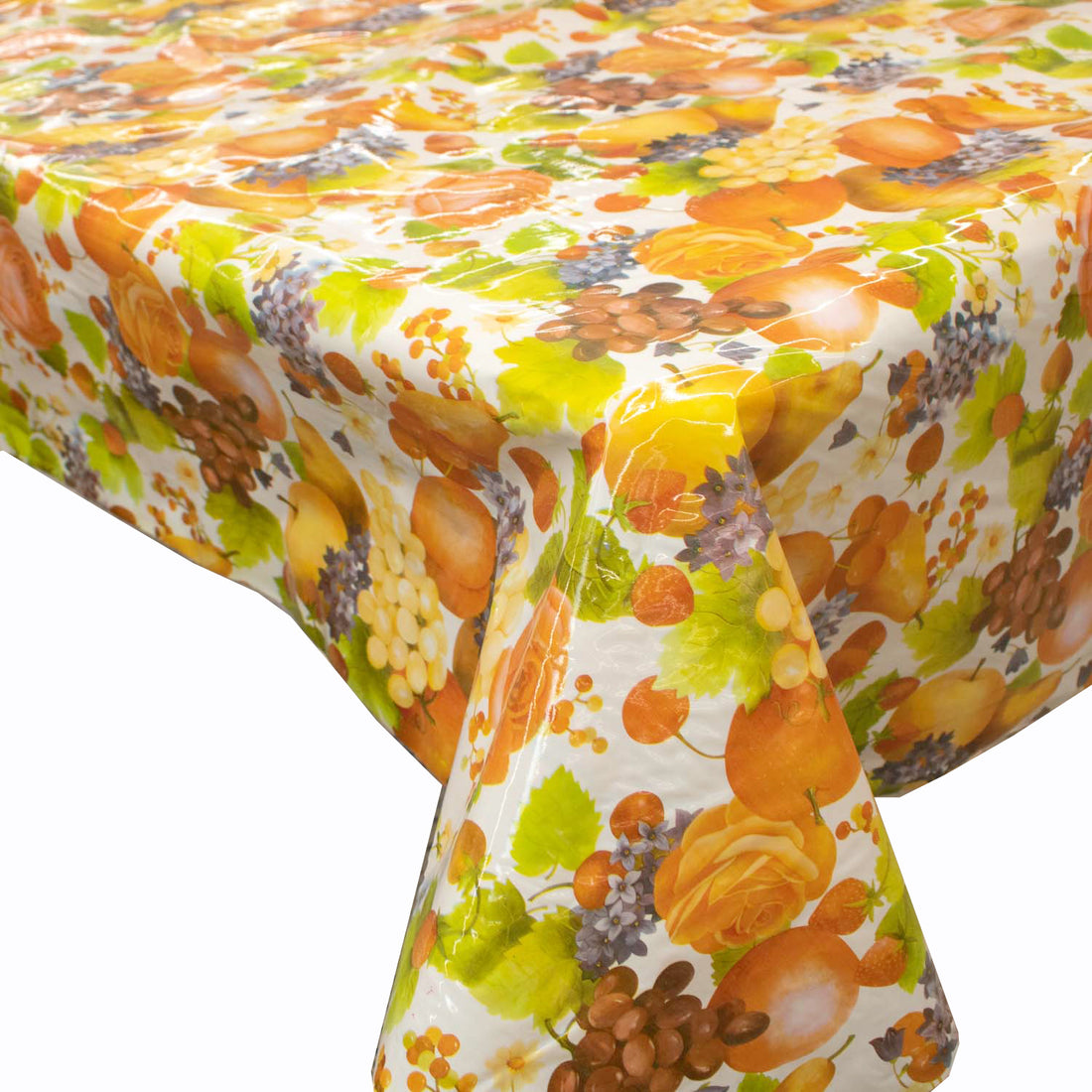 Fruit Prints Transparent Plastic Tablecloth Fabric