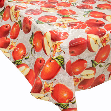 Apple Transparent Plastic Tablecloth Fabric