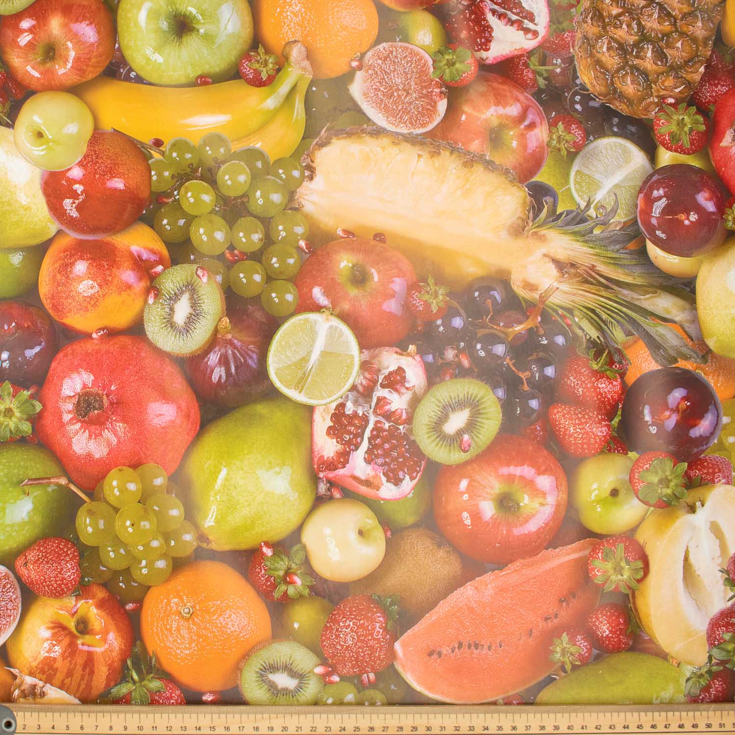 Tropical Fruit Plastic Tablecloth Fabric