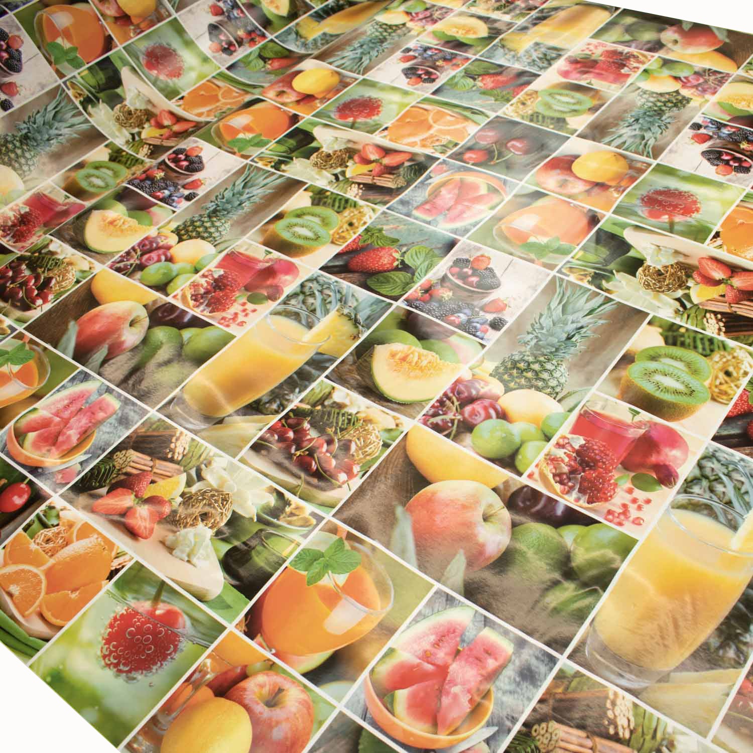Fruit & Juice Plastic Tablecloth Fabric