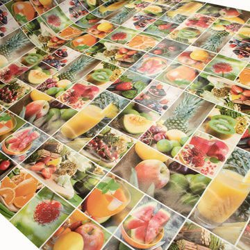 Fruit & Juice Plastic Tablecloth Fabric