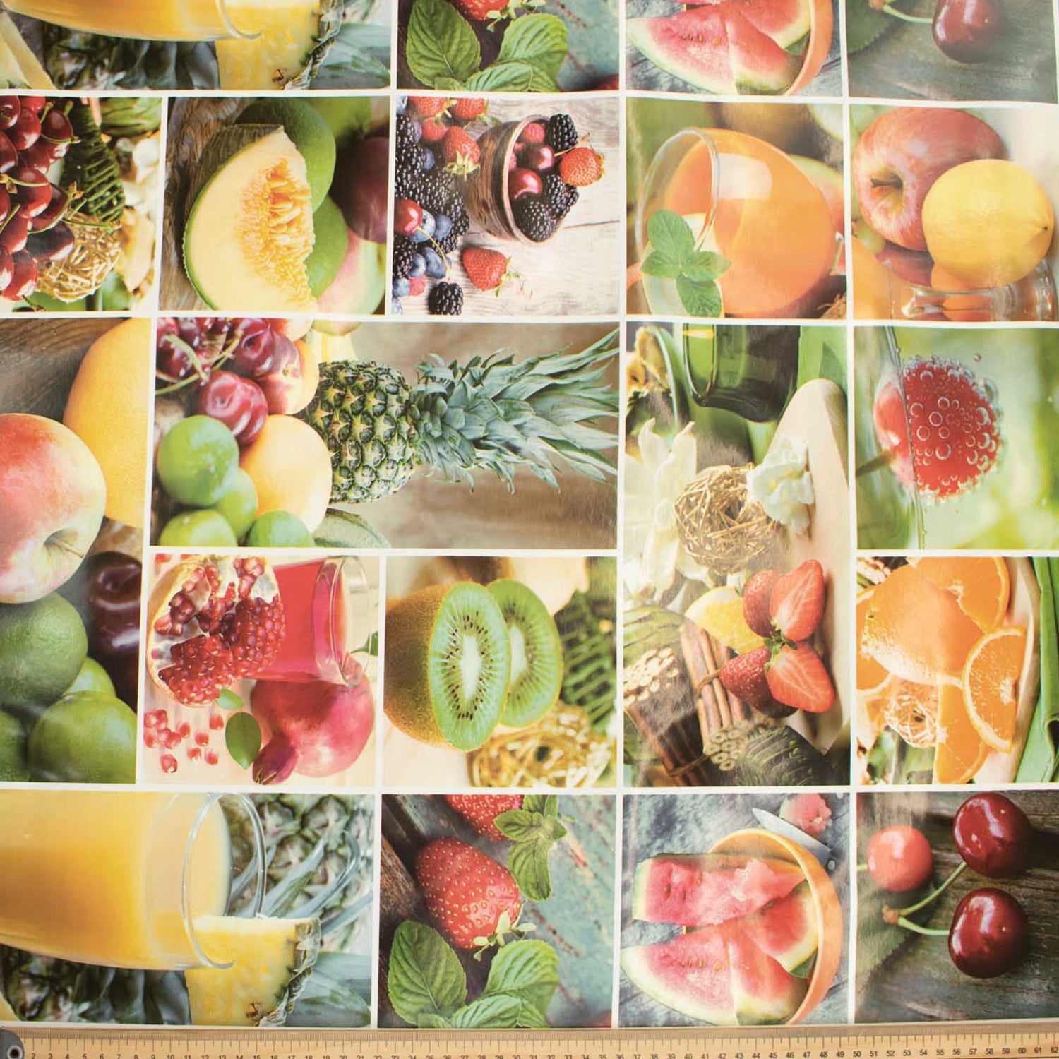 Fruit & Juice Plastic Tablecloth Fabric