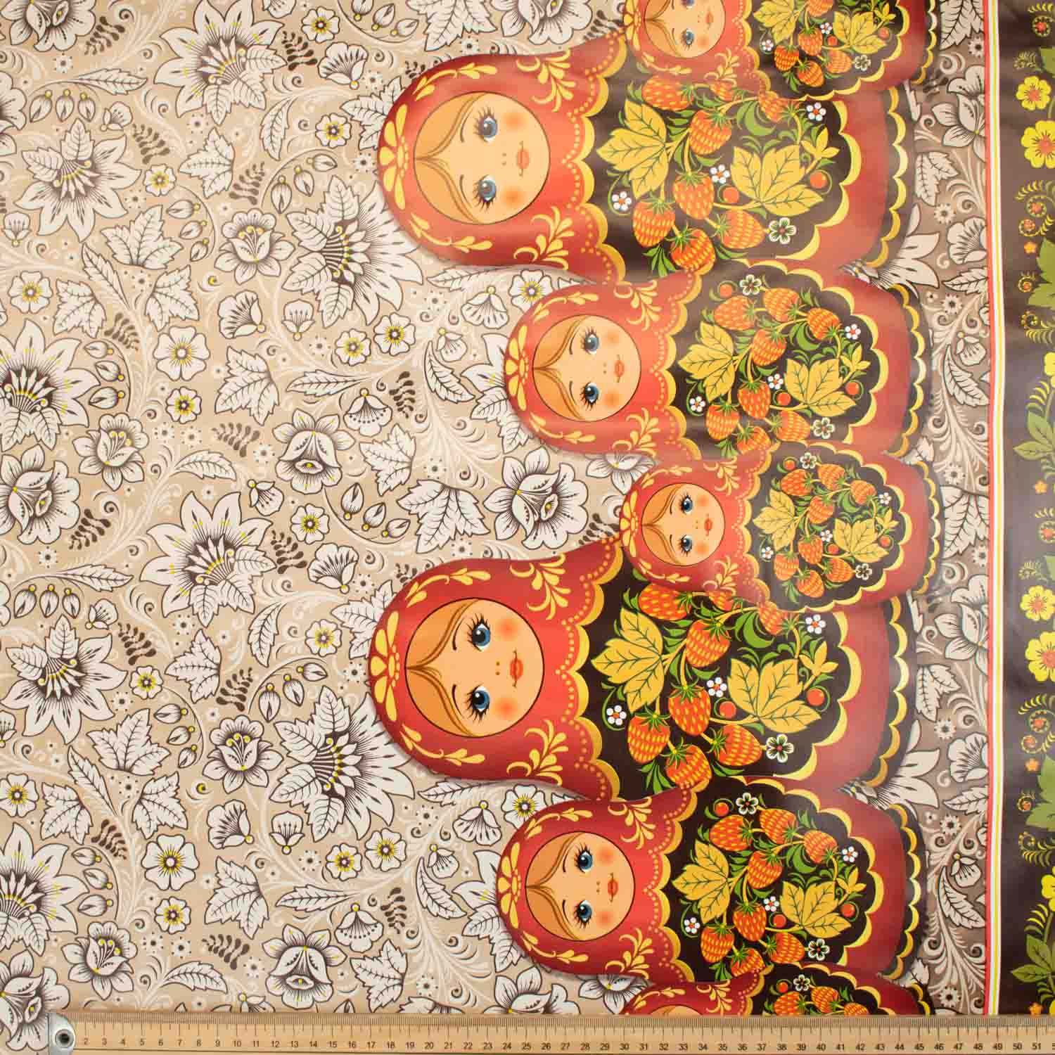 Matryoshka Doll Plastic Tablecloth Fabric
