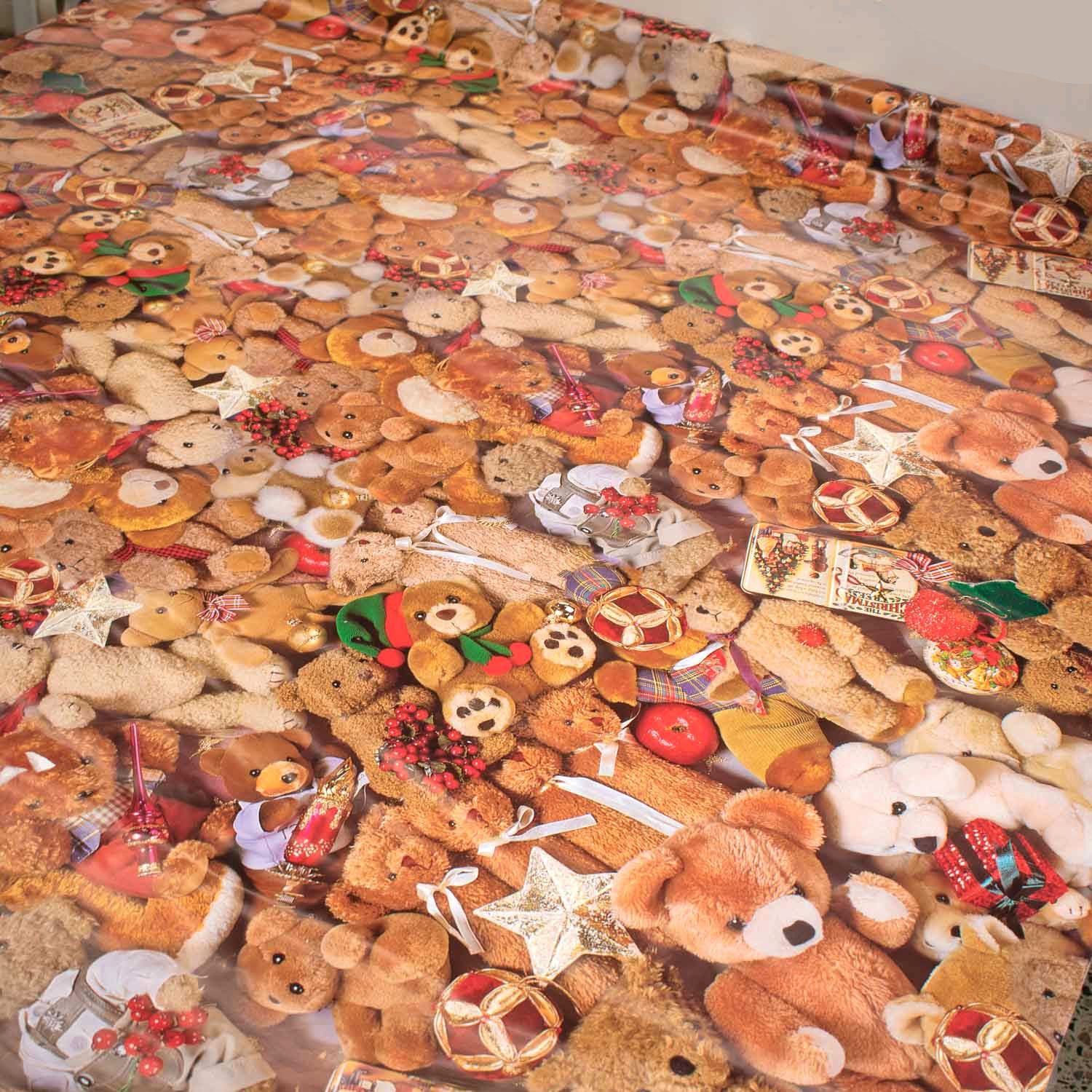 Tiddy Bears & Gifts Plastic Tablecloth Fabric
