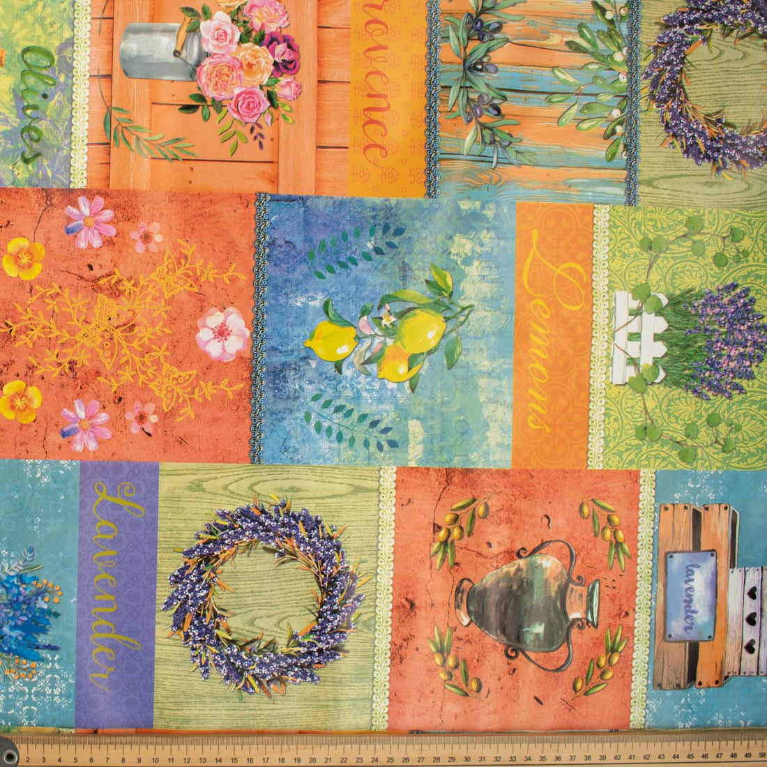 Garden Multicolour Plastic Tablecloth Fabric