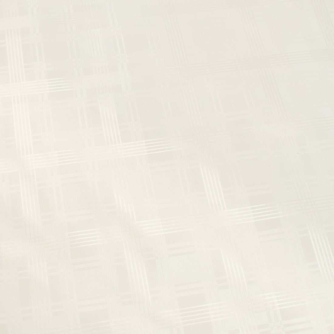 White Checks Tone on Tone Plastic Tablecloth Fabric