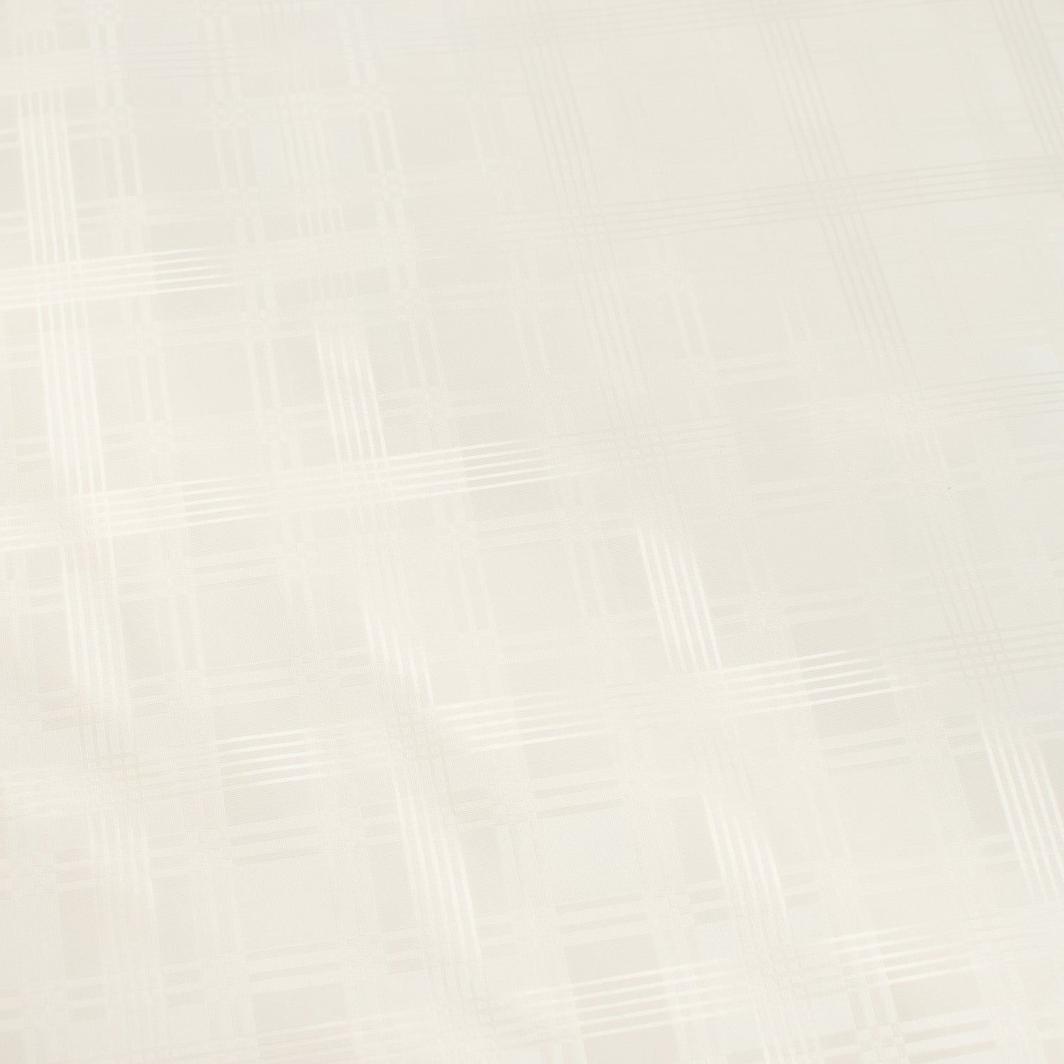 White Checks Tone on Tone Plastic Tablecloth Fabric