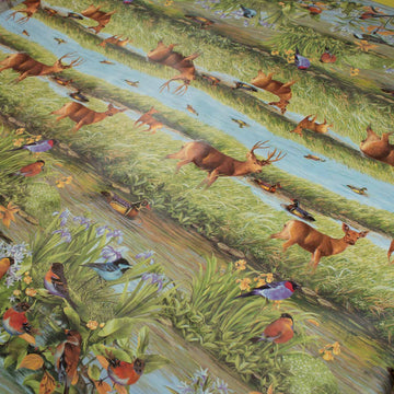 Wildlife Wetlands Plastic Tablecloth Fabric