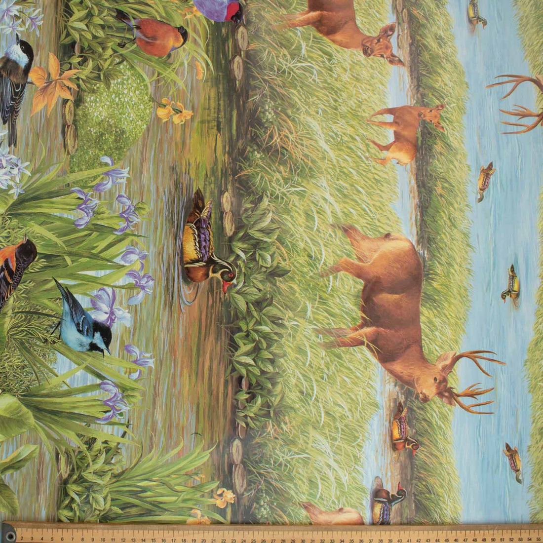 Wildlife Wetlands Plastic Tablecloth Fabric