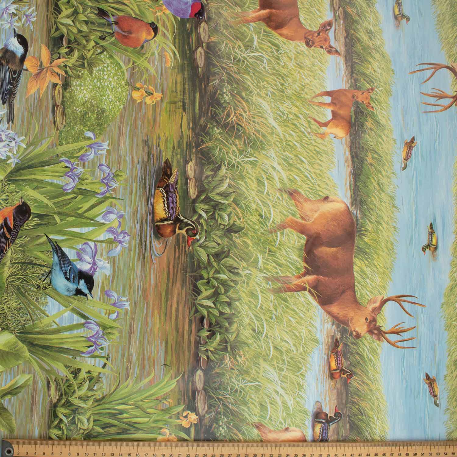Wildlife Wetlands Plastic Tablecloth Fabric