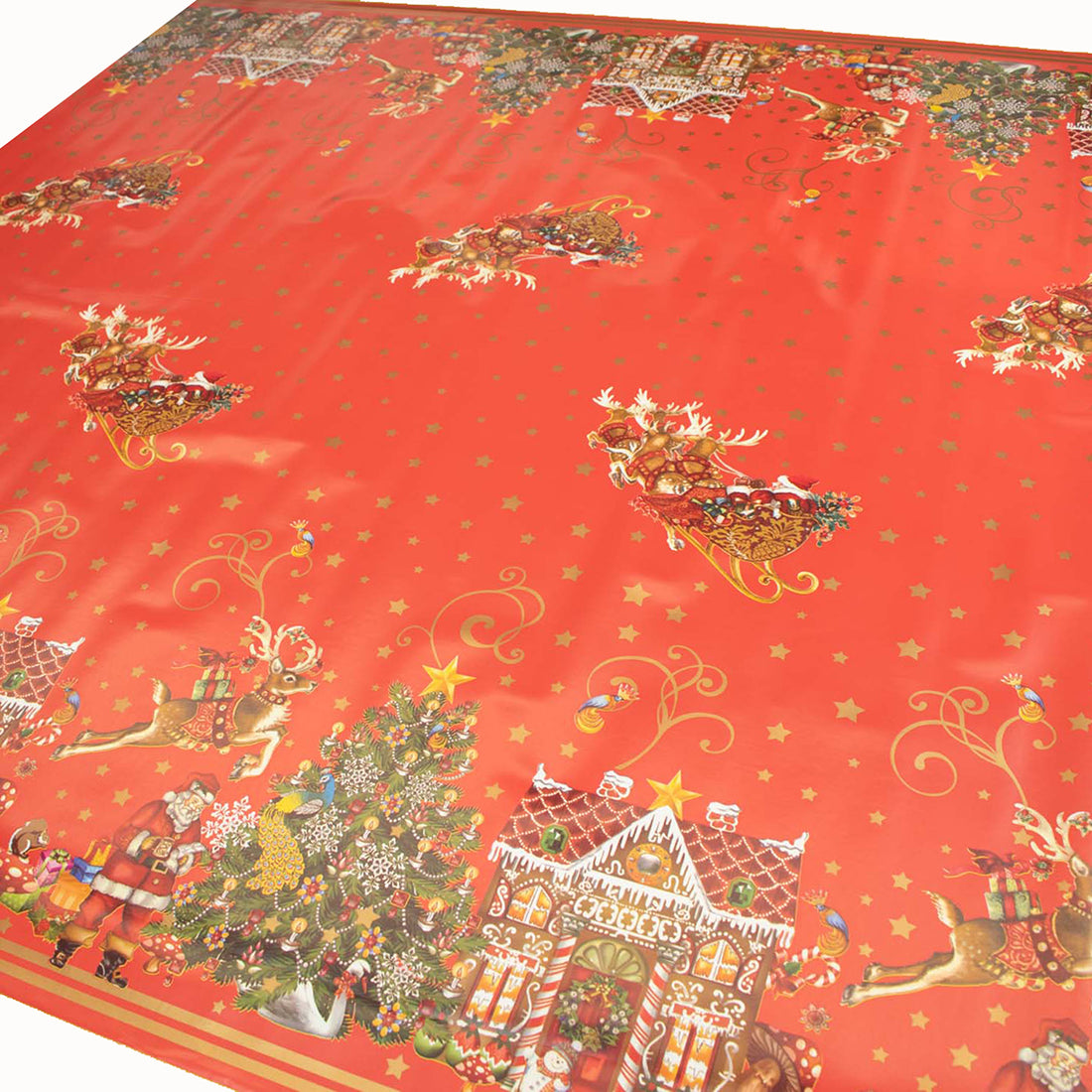 Christmas & Santa Plastic Tablecloth Fabric