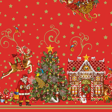 Christmas & Santa Plastic Tablecloth Fabric