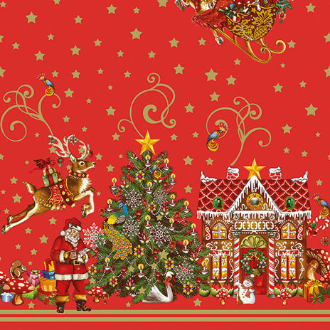 Christmas & Santa Plastic Tablecloth Fabric