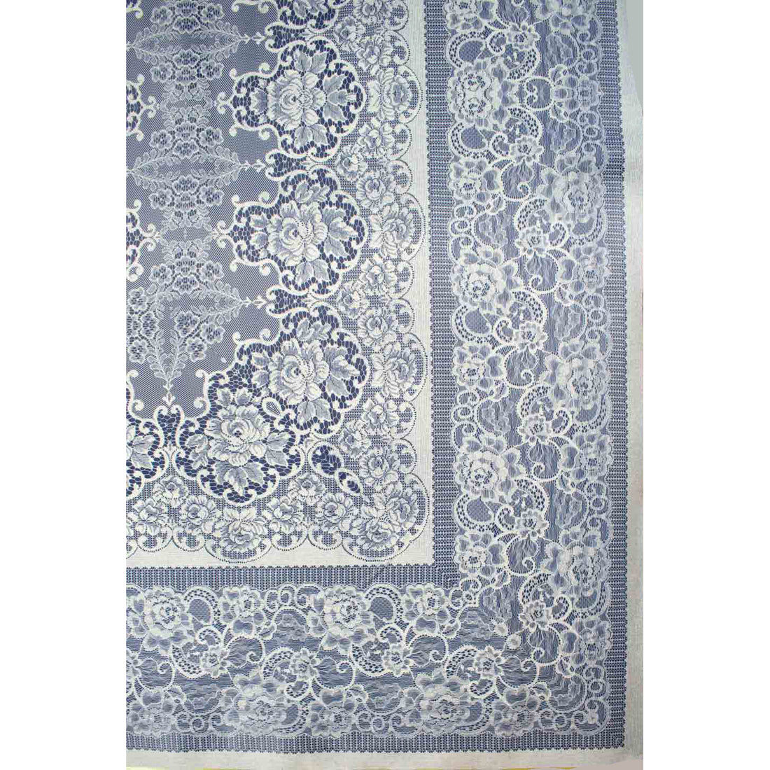 Blue Lace Plastic Tablecloth Fabric 150X120 cm Panel