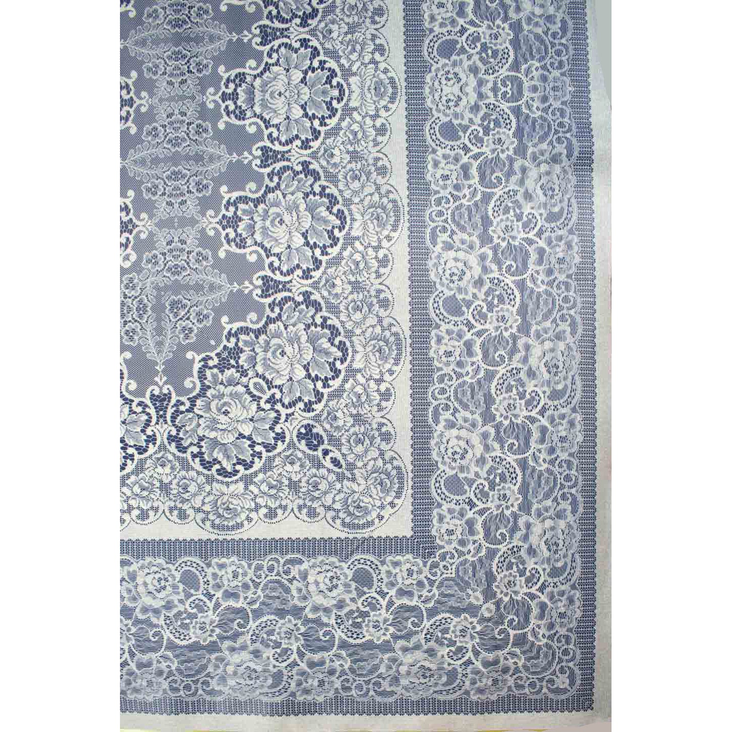 Blue Lace Plastic Tablecloth Fabric 150X120 cm Panel
