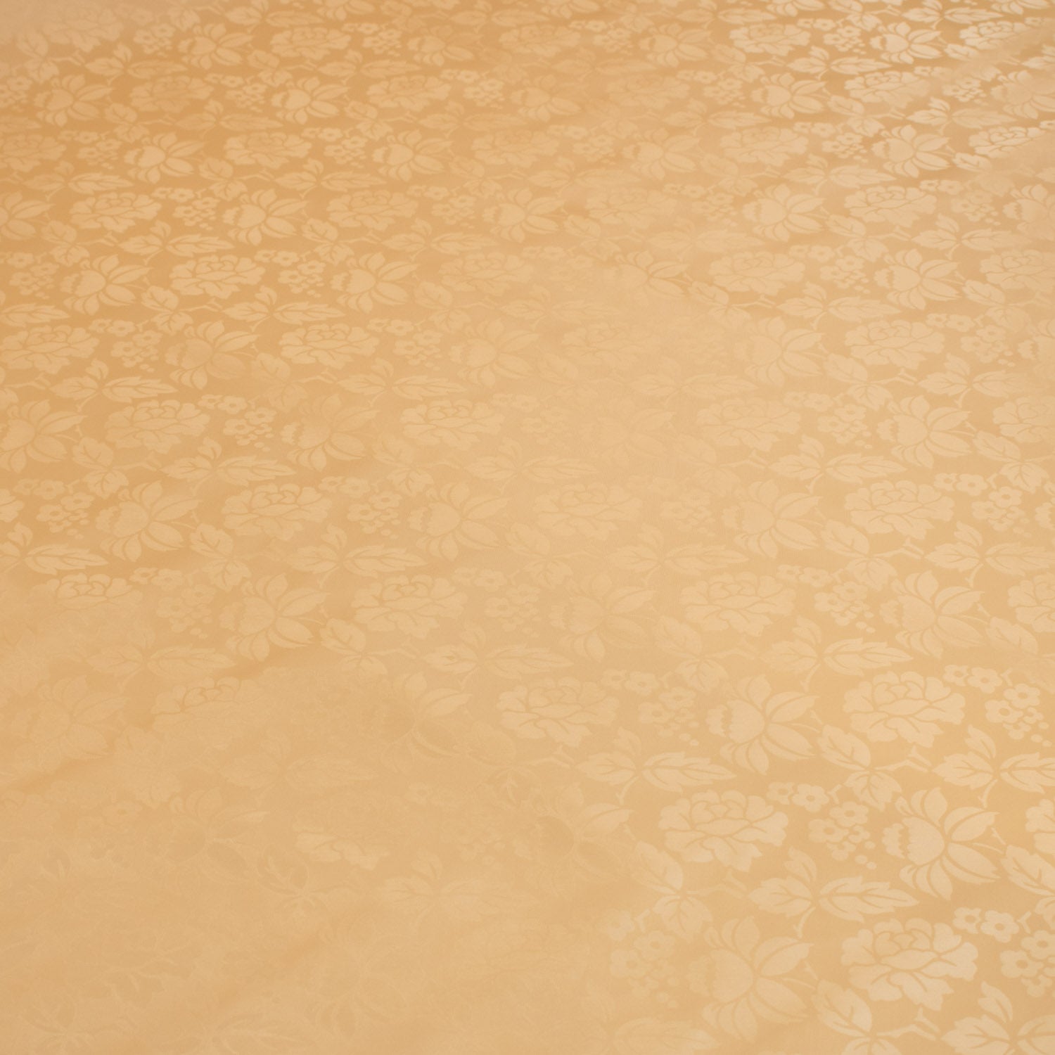 Caramel Flower Tone on Tone Plastic Tablecloth Fabric