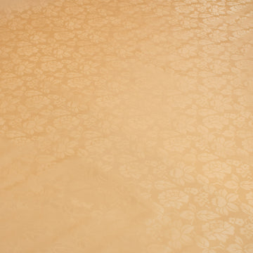 Caramel Flower Tone on Tone Plastic Tablecloth Fabric