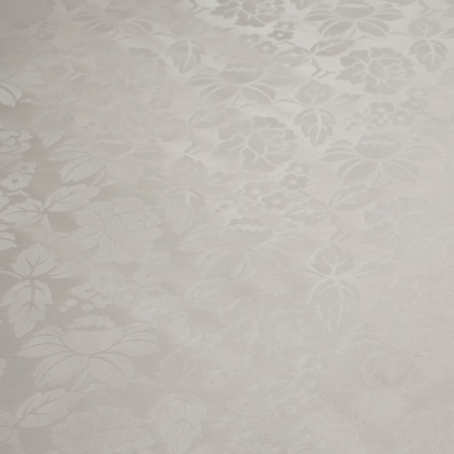Grey Flower Tone on Tone Plastic Tablecloth Fabric